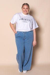 Ivy Denim Pants in Light Blue