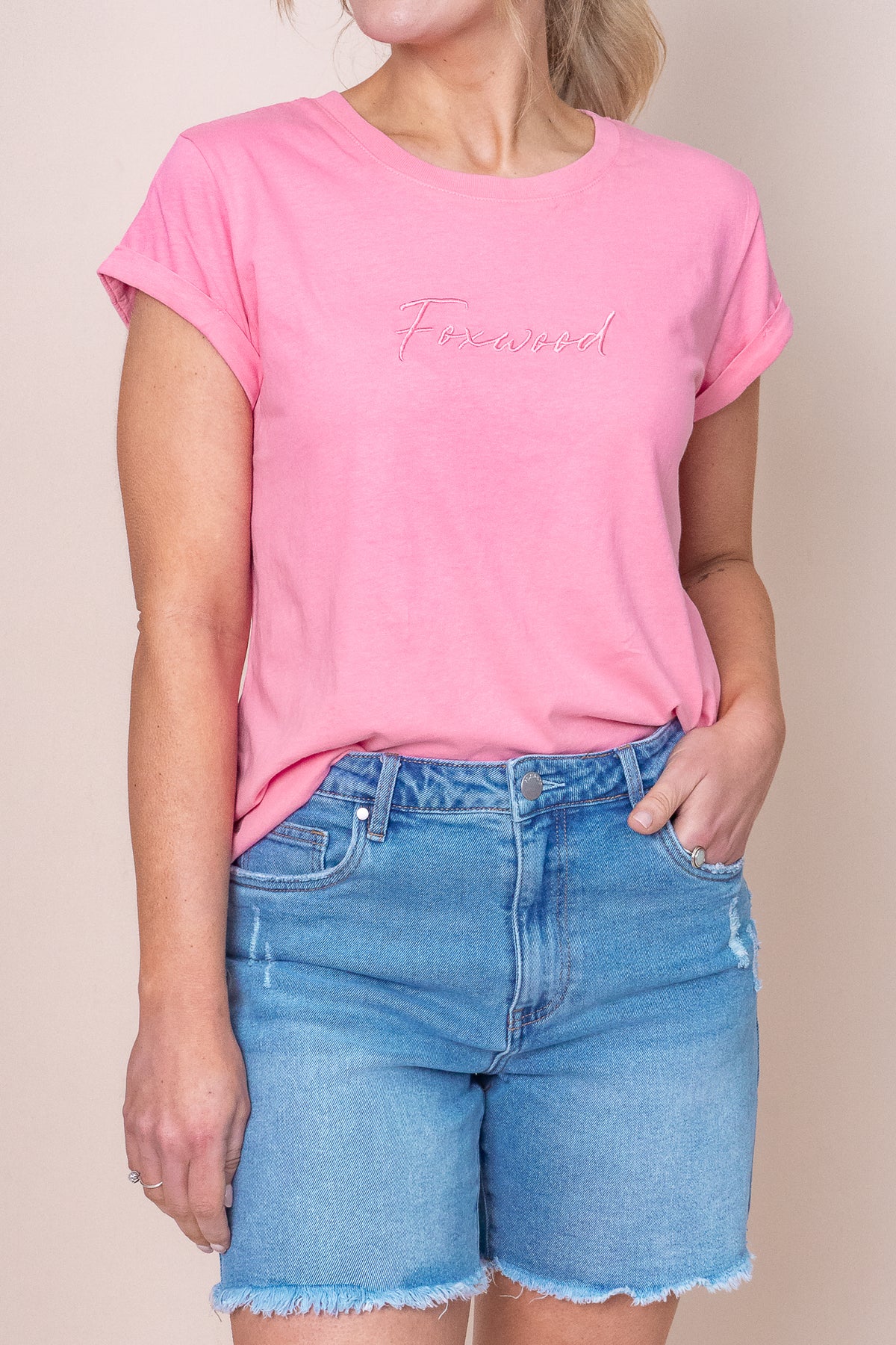 Signature Tee in Bubblegum Pink - Foxwood