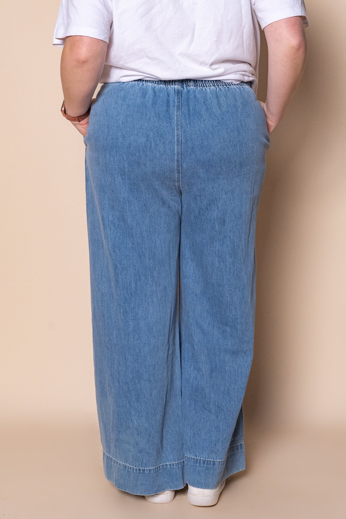 Ivy Denim Pants in Light Blue