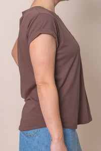 Signature Tee in Chocolate - Foxwood