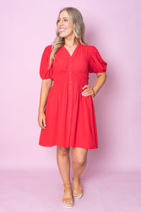 Malia Dress in Red