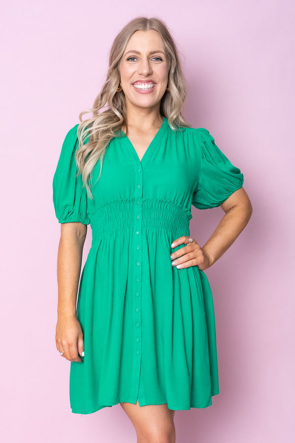 Malia Dress in Green