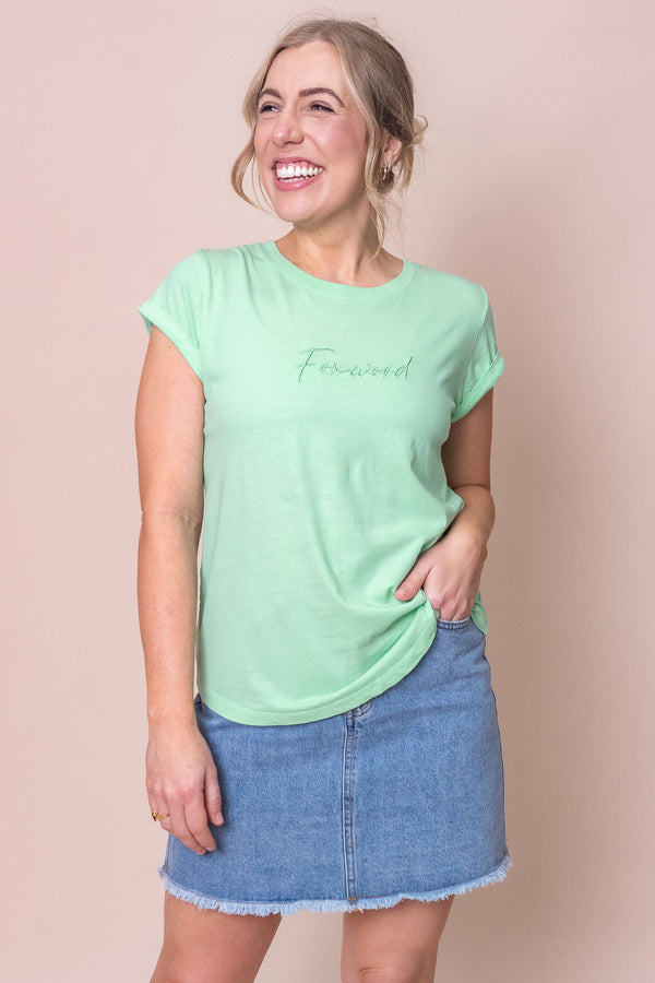 Signature Tee in Mint - Foxwood