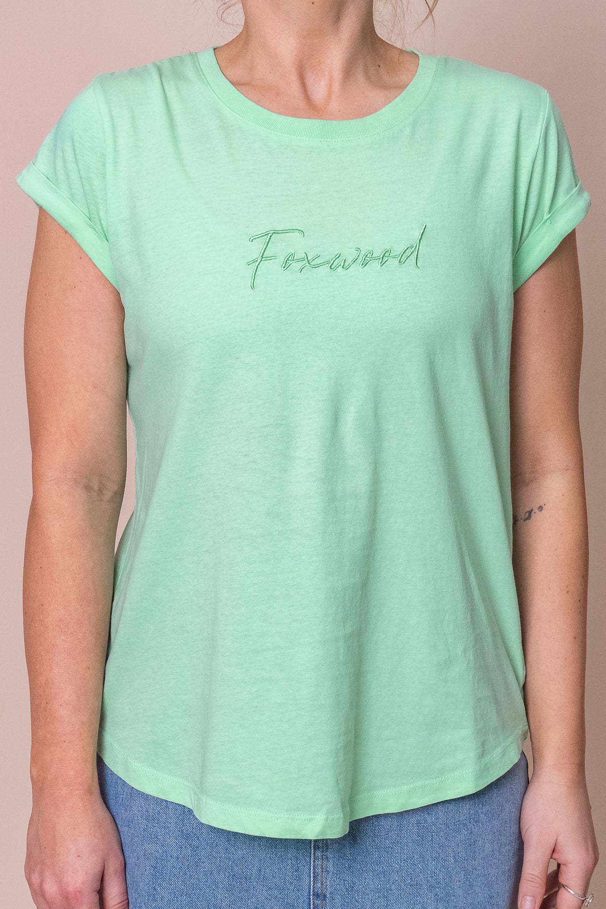 Signature Tee in Mint - Foxwood