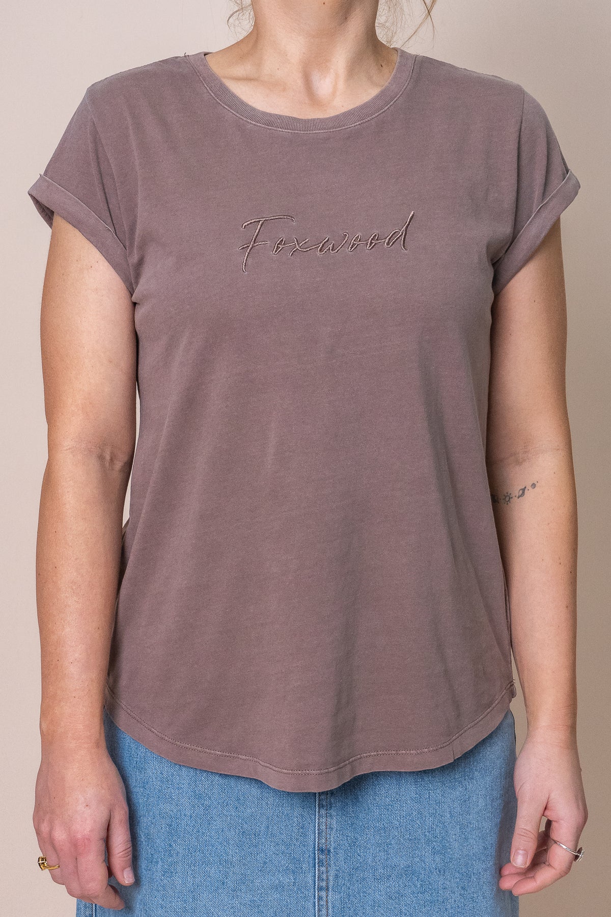 Signature Tee in Mocha - Foxwood