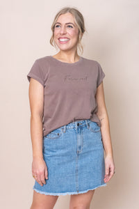 Signature Tee in Mocha - Foxwood