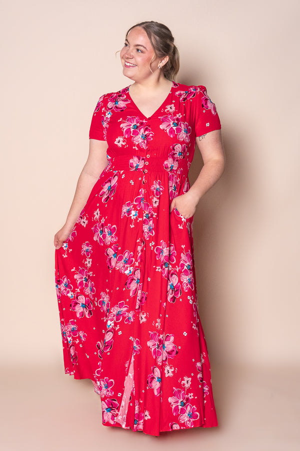 Ginnie Maxi Dress in Red