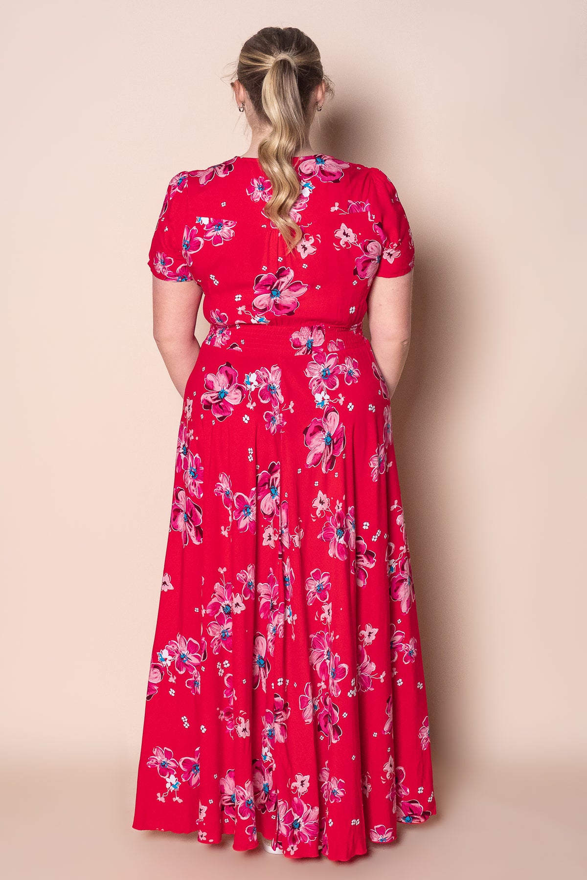 Ginnie Maxi Dress in Red