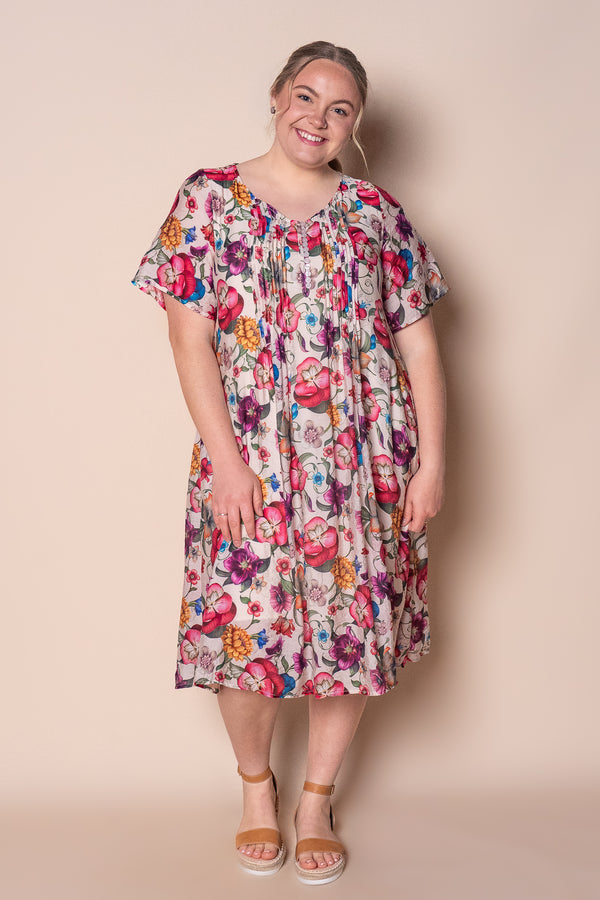 Fay Midi Dress in Vintage White