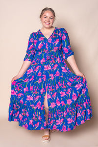 Lia Maxi Dress in Royal Blue