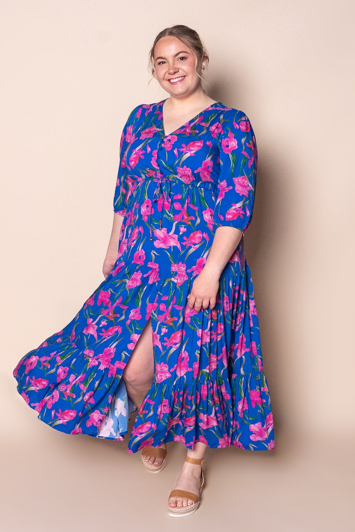 Lia Maxi Dress in Royal Blue