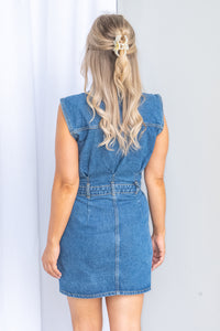 Kennedy Denim Dress in Heritage Blue - All About Eve