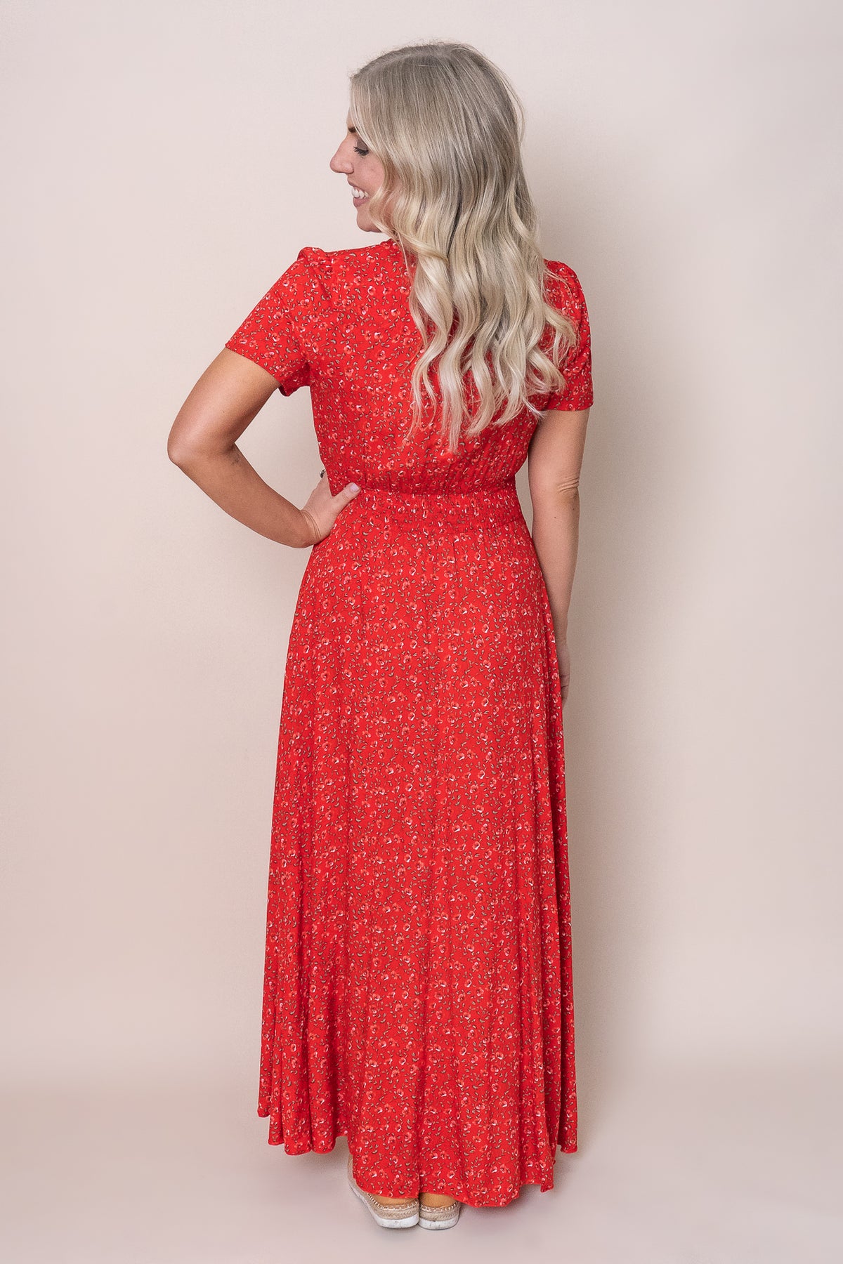 Felicia Dress in Red