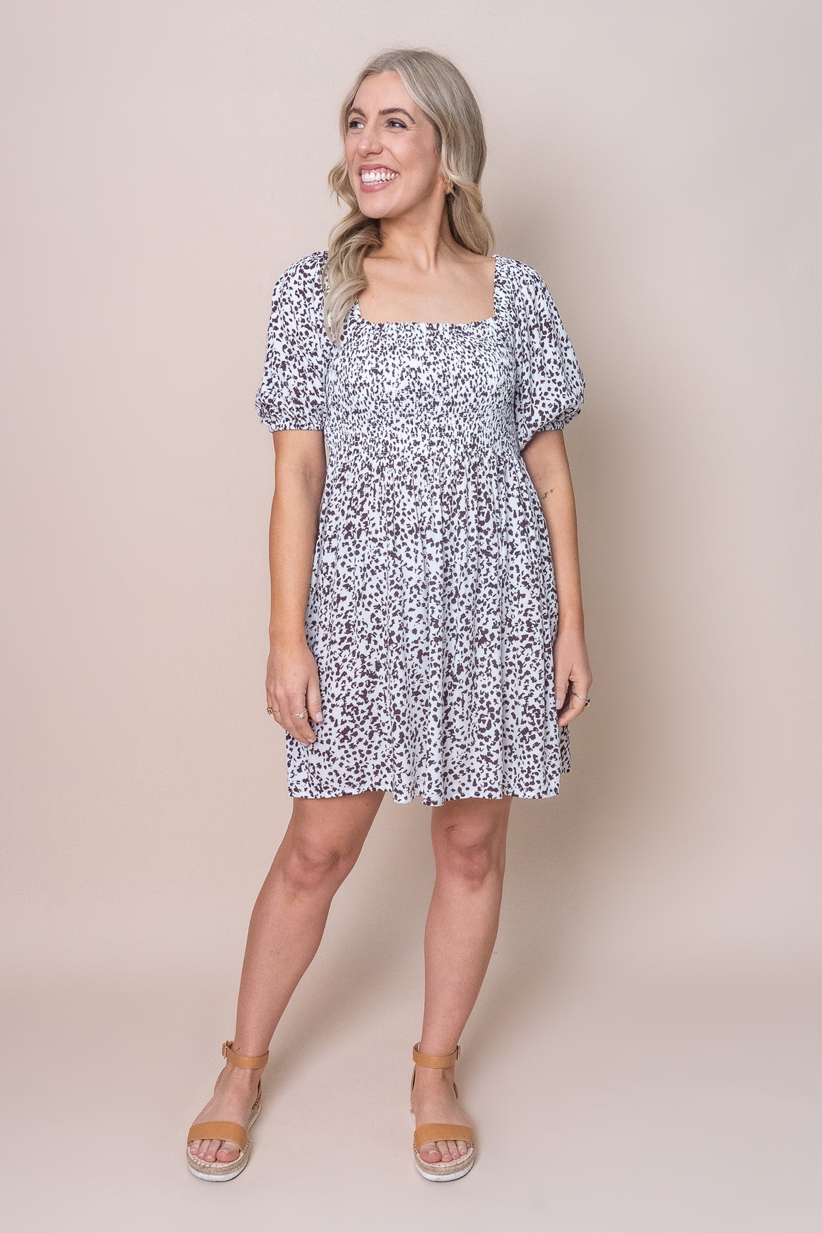 Rhi Mini Dress in Print - All About Eve