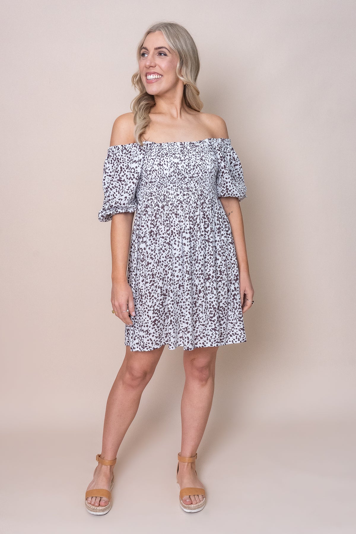 Rhi Mini Dress in Print - All About Eve