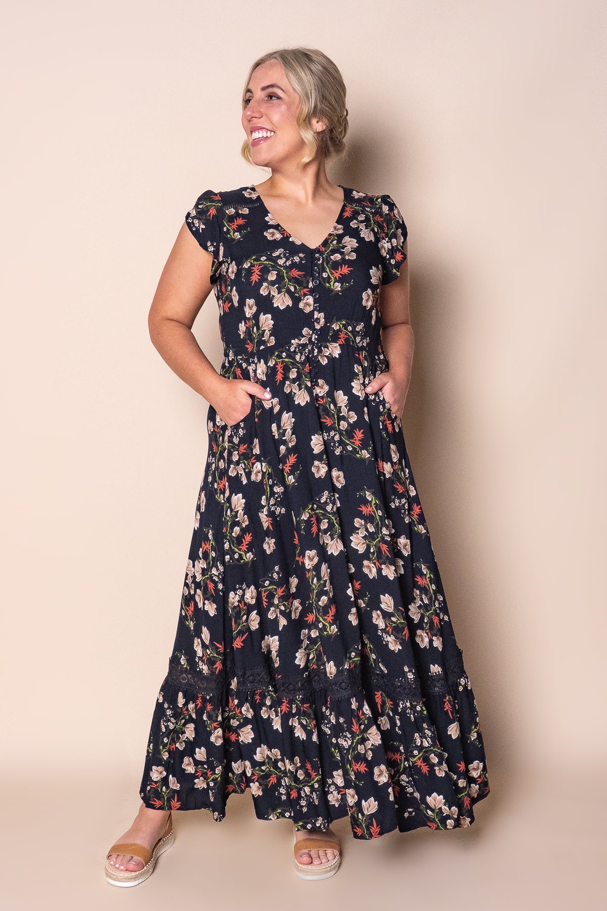 Marnie Maxi Dress in Navy