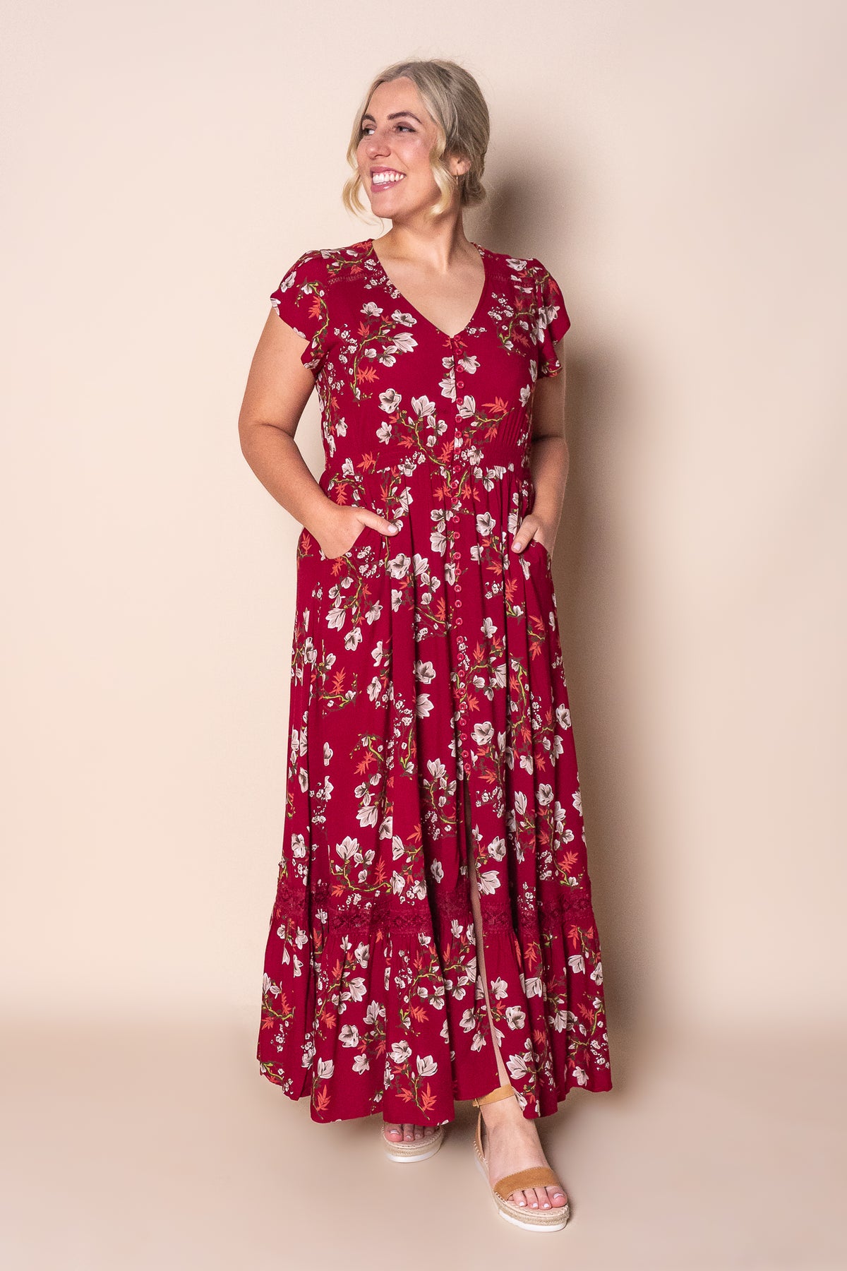 Marnie Maxi Dress in Wine
