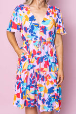 Violeta Dress in Blush Multi