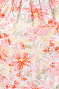 Peaches Midi Dress in Red Multi