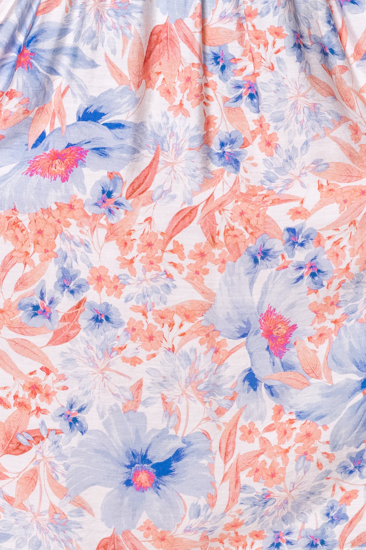 Peaches Midi Dress in Blue Multi