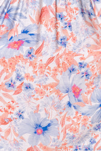 Peaches Midi Dress in Blue Multi