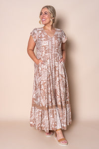 Regina Maxi Dress in Latte