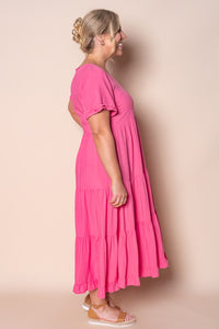 Verina Midi Dress in Pink