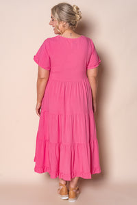 Verina Midi Dress in Pink
