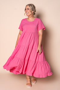 Verina Midi Dress in Pink