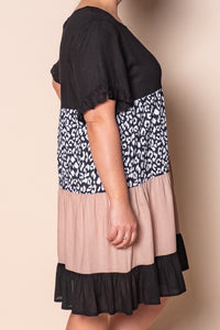 Nigella Tiered Dress in Black