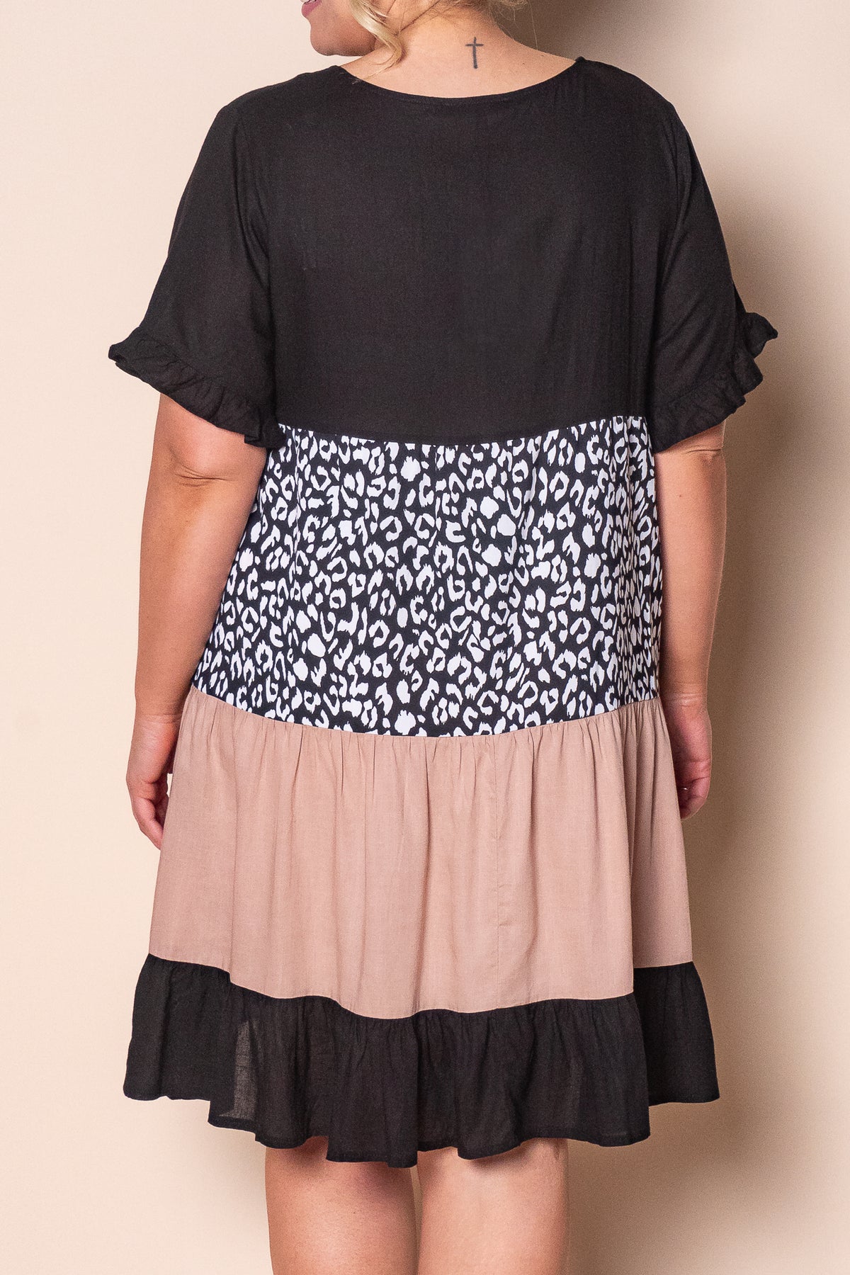 Nigella Tiered Dress in Black