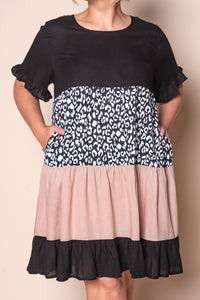 Nigella Tiered Dress in Black