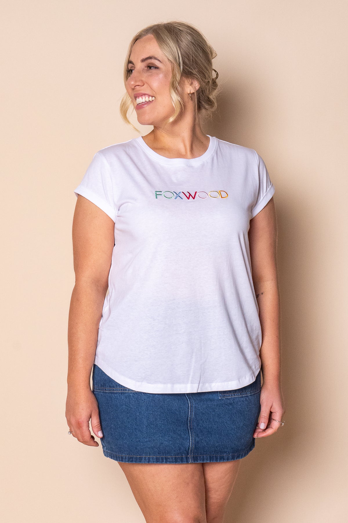 Confetti Tee in White - Foxwood