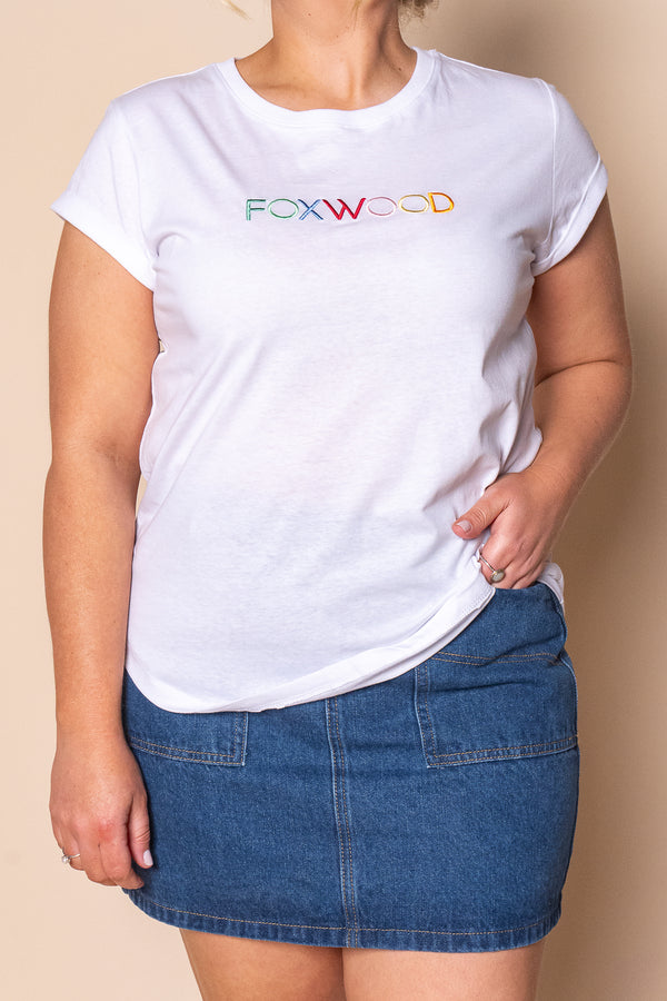 Confetti Tee in White - Foxwood