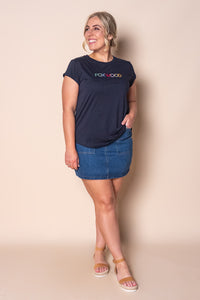 Confetti Tee in Navy - Foxwood