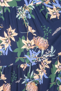 Wildflower Dress in Navy