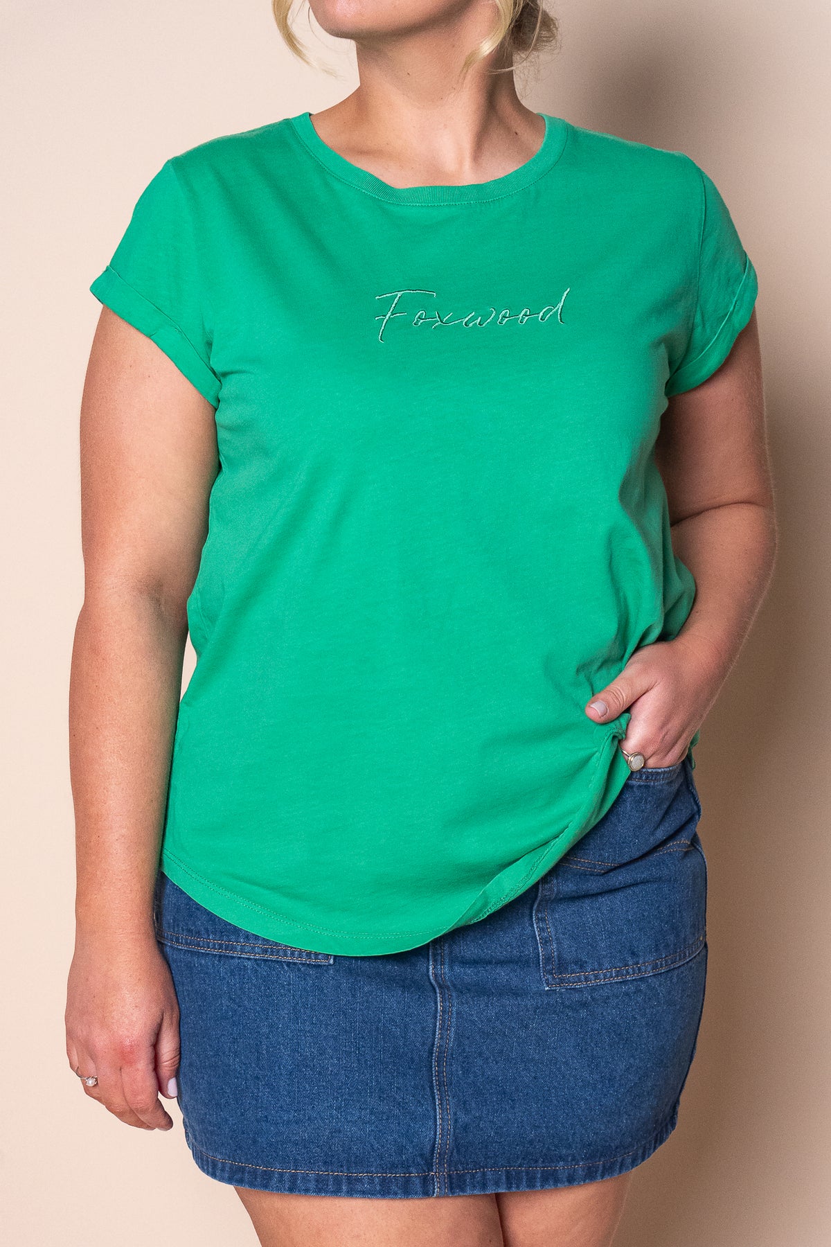 Signature Tee in Bottle Green - Foxwood