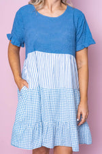 Zahava Dress in Blue