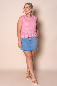 Catalina Knit Top in Pink