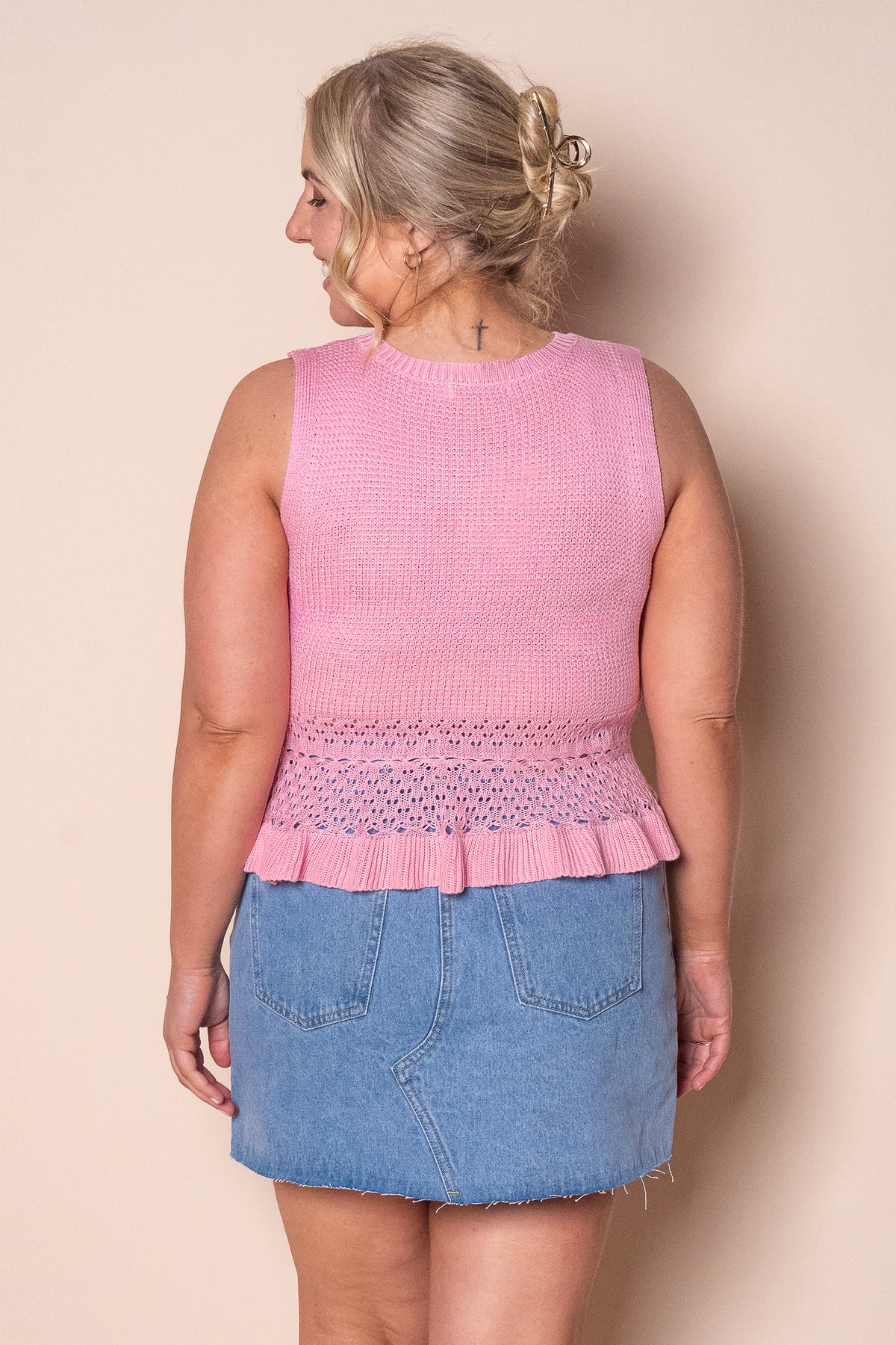 Catalina Knit Top in Pink