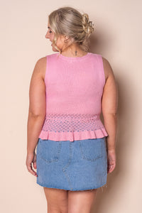 Catalina Knit Top in Pink