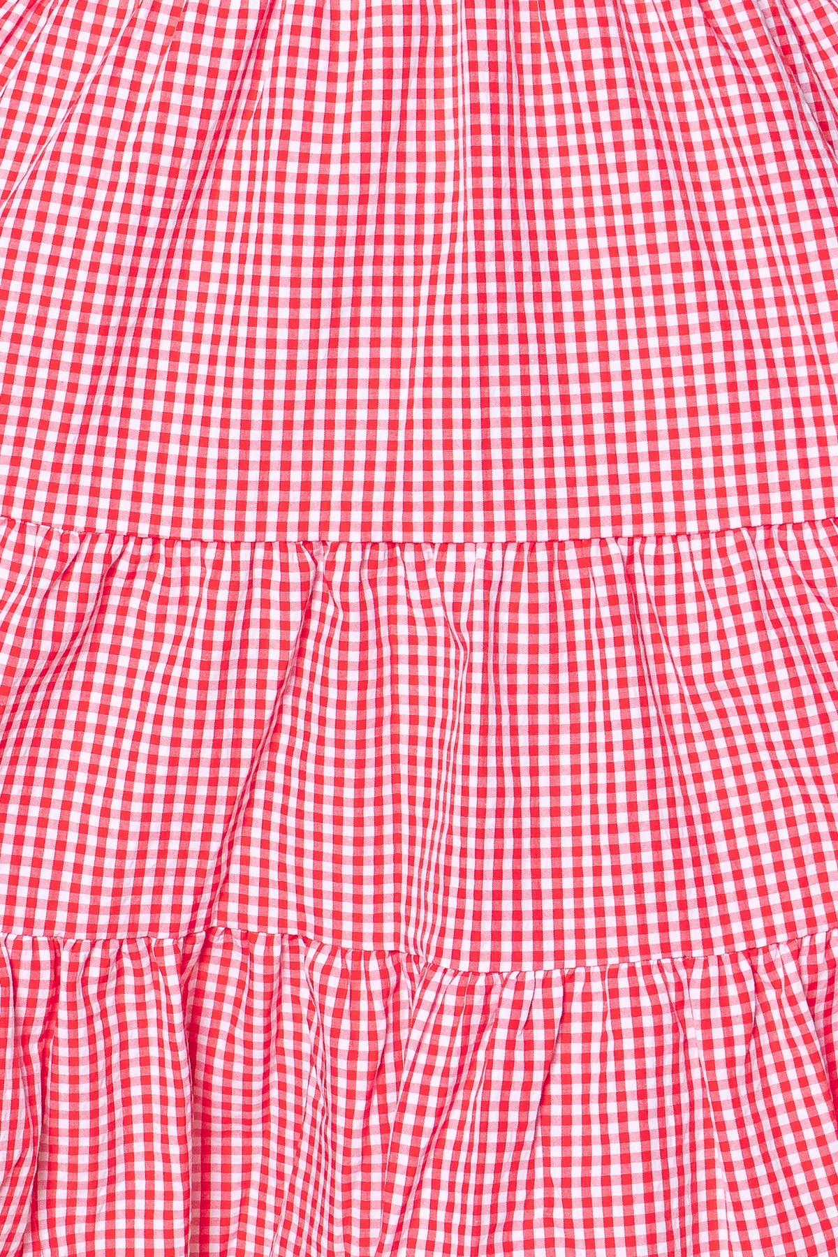 Yansi Gingham Dress in Red
