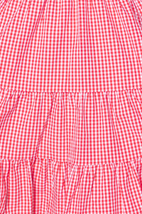 Yansi Gingham Dress in Red