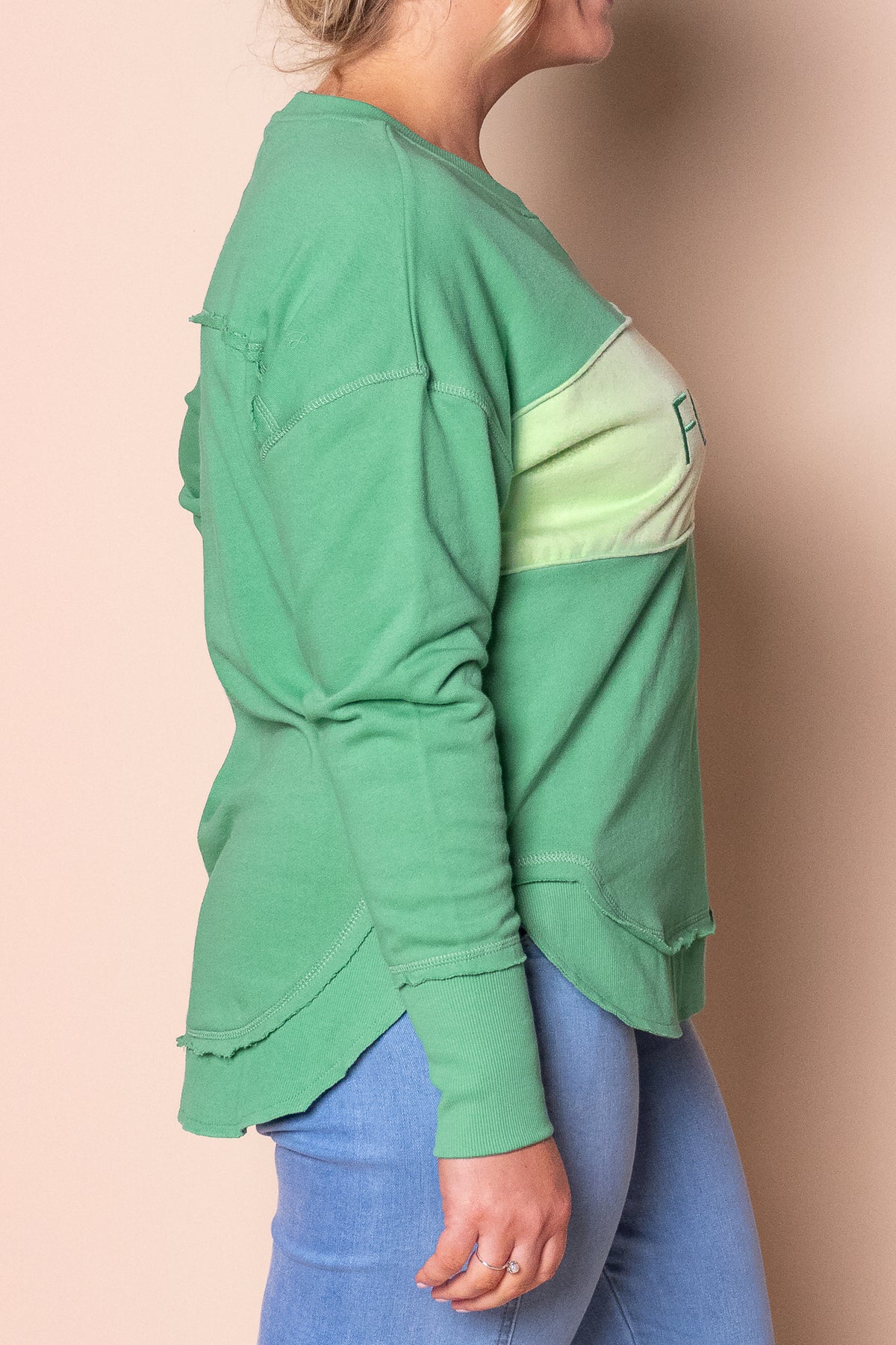 Simplified Tonal Crew in Green - Foxwood