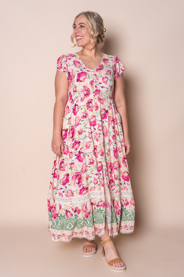 Danielle Maxi Dress in Soft Peach