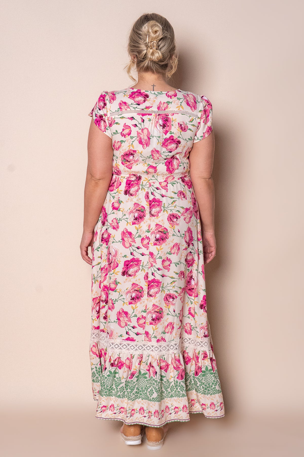 Danielle Maxi Dress in Soft Peach