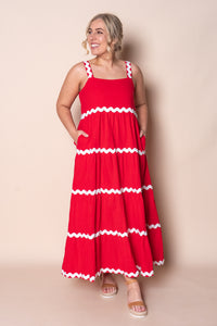 Stella Maxi Dress in Red
