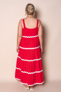 Stella Maxi Dress in Red