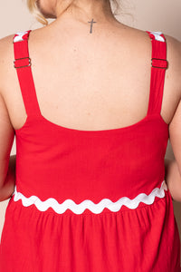 Stella Maxi Dress in Red