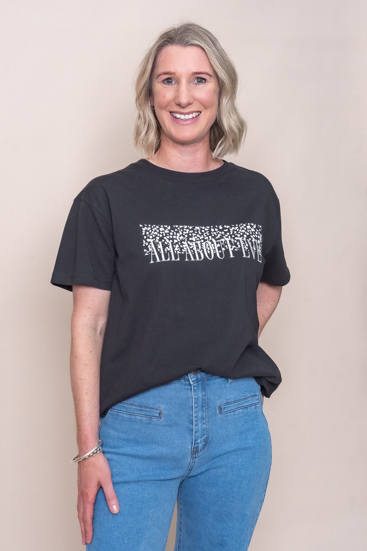 Rhi Standard Tee in Black - All About Eve